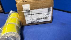 lot 35 image: Yellow Front Tag Labels - Retail $75