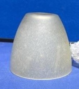 lot 43 image: (2)Frosted Glass Light Shade Globe - Retail $15