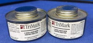 lot 55 image: TriMark 4 Hour Liquid Wick Chafing Dish Fuel Cans (2) - Retail $25