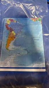lot 63 image: Wall Classroom Map of the World - Retail $25