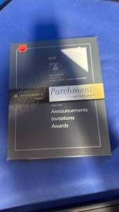lot 71 image: Southworth Blue Parchment Paper 24lb 100 Sheets - Retail $15