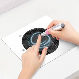 lot 1416 image: Powerful 80W Nail Dust Collector Built in Table Desk Nail Vacuum Cleaner Professional Table Embedded Dust Extractor Vacuum Built in Desktop Nail Dust Collector Quiet Nail Fan Acrylic Nail Tools