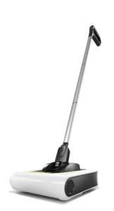 lot 1425 image: K�rcher KB 5 Electric Floor Sweeper Broom, for Carpets, Hardwood Floors and Tiles, Lightweight and Cordless, Ideal for Fur, Hair, Dirt & Dust - White