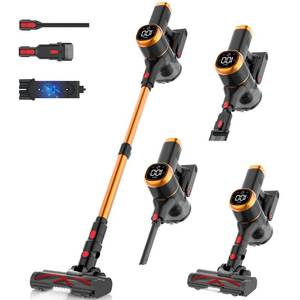 lot 1442 image: Tikom V500 Cordless Vacuum Cleaner for Home, 40000Pa450W Stick Vacuum with LED Touch Screen, Charging Wall Dock, Anti-Tangle, Lightweight Handheld Vacuum for Pet Hair, Hard Floor, Carpet