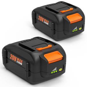 lot 2063 image: Bakipante 2-Pack 6.5Ah Battery Replacement for Worx 20V Battery Power ShareWA3575 WA3525 WA3578 WA3520 WA3742 WG155s WG251s WG890 WG890 WG891 Compatible with Worx 20 Volt Max Cordless Tools