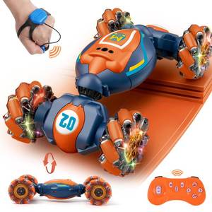lot 6294 image: Gesture Sensing RC Stunt Car - Boys Girls Toys Age 6-8-12, 4WD Hand Controlled Remote Control Twist Car with Light & Music,Cool Birthday presents and Ideas Gifts for Kids Age 6 7 8 9 10 11 12 YearsOld