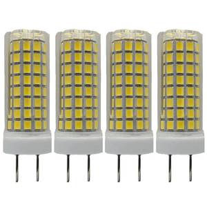 lot 6298 image: Lxcom Lighting G8 LED Bulb 10W Ceramic Corn Light Bulbs(4 Pack)-2835 SMD 102 LEDs 100W Halogen Bulb Replacement 4000K Natural White 1000LM G8 Base for Kitchen Under Cabinet Counter Lighting Puck Light