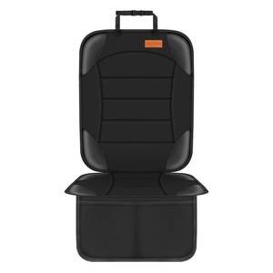 lot 6303 image: Siivton Car Seat Protector for Child Car Seat,Waterproof Car Seat Cover for Leather and Fabric Seats, 2 Mesh Pockets, Non-Slip Bottom,Thick Padding Cushion (Black)