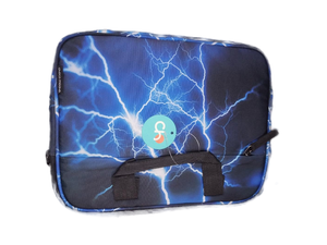 lot 6305 image: Choco Mocha Lightning Design Laptop Sleeve