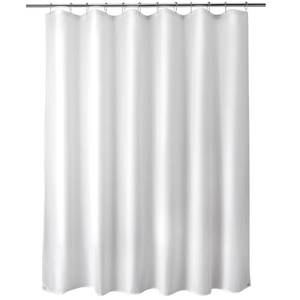 lot 6320 image: Titanker Waterproof Fabric Shower Curtain Liner Washable, Cloth Shower Liner with Magnets, White Shower Liner Soft Fabric, Lightweight Shower Curtain Liner, 70x72 Inches