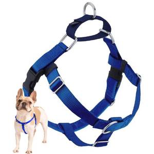 lot 6333 image: 2 Hounds Design Freedom No Pull Dog Harness, Adjustable Harness, Easy Walking & Comfortable Control, Fits Small, Medium & Large Dogs, Solid Colors, Made in USA, 1 XL, Royal Blue