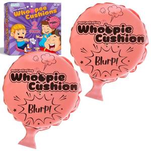 lot 6343 image: ArtCreativity Self Inflating Whoopie Cushion, 2 Pack, 7 Inch Whoopee Cushions Goodie Bag Stuffers, Classic Prank Toys for Boys and Girls, Party Favors and Gag Gifts for Kids, Whoopie Makes Gas Sounds