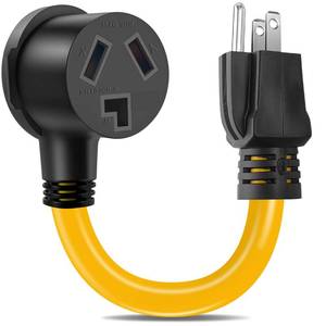lot 6347 image: Dryer Adapter Cord,NEMA 5-15P Male to 10-30R Female Power Cable Cord Convertor Heavy Duty STW 10AWG, 3 Prong Female Receptacle ONLY for 15A 120V Device NOT 220V