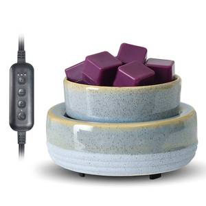 lot 7101 image: Candle Wax Melt Warmer with Timer Ceramic Electric Wax Melt 4-in-1 Oil Burner Adjusting Temperature Fits Yankee Large Jar Scented Candle for Home Decor Birthday Gifts for Women Mom Grandma Girls