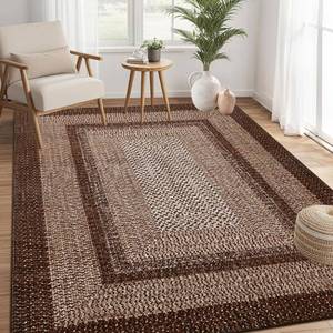 lot 7111 image: RUGSREAL Boho Accent 5x7 Rectangular Brown Machine Washable Non Slip Low Pile Indoor Area Rug