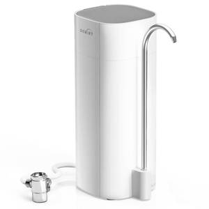 lot 7123 image: Countertop Water Filter, 8000 Gallons Alkaline Water Filtration System for Sink Faucet, Reduces 99.99% Chlorine, Heavy Metals, Bad Odor, OM-CF02 Included 1 Filter