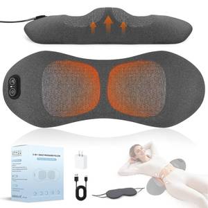 lot 7160 image: Sanivor 3 in 1 Lower Back Massager - Massager with Heat,Vibration,Traction Lumbar Support Pillow for Lower Back Pain Relief,Deep Tissue Relaxation FSA Eligible