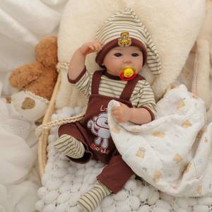 lot 7170 image: Kdudgso Reborn Baby Dolls Boy 20, Realistic Baby Doll Lifelike Newborn Smiling Baby Doll,Full Vinyl Body, Anatomically Correct with Birth Certificate Feeding Kit Toys in Gift Box for Kids Age 3