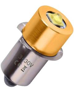 lot 8006 image: Deerma LED Maglight Bulb Replacement DC 3-30V for 3-16 C&D Cell 3W LED Flashlights, Brighter & Longer Lifespan Than Original(1 Pack)