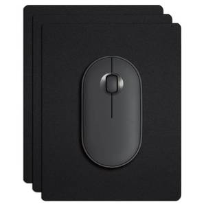 lot 8017 image: Cyanbone Small Mouse Pad 3 Pack, Mini Mouse Pads for Wireless Mouse and Laptop Computer, Portable Mousepad with Non-Slip Rubber Base & Waterproof Surface - Black -5.5 x 7 in