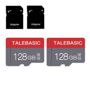 lot 8025 image: 2 Pack 128GB Memory Card Class 10 Flash Card Fast Speed TF Card with Adapter for TabletMobile PhoneCameraCar AudioGame Console(2 Pcs 128GB)