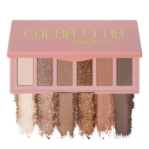 lot 8040 image: SUSIKEKI 6 Colors Mini Eyeshadow Makeup Palette Caramel & Bronzed Neutral Tone Eye Shadow Matte & Shimmer Nude Make Up Pallet with Mirror Blendable Highly Pigmented Travel Size Gift Kit 05
