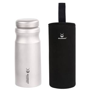lot 8041 image: SILVERANT Ultralight Titanium Water Bottle 700ml23.67fl oz Sports Edition With Insulating Thermal Sleeve