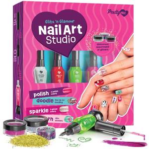 lot 8452 image: Nail Art Studio for Girls - Birthday Gift - Nail Polish Kit for Kids Ages 7-12 Years Old - Girl Gifts Ideas - Gift Set - Girly Stuff - Polish, Pens, Glitter, Stickers, Gems, Filer - 8 9 10 11 12 Year