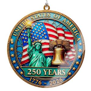 lot 8479 image: United States 250th Anniversary Decor �� America 250 Years Patriotic Home Decor, 1776��2026 Commemorative Gift, Independence Gift, for Dad