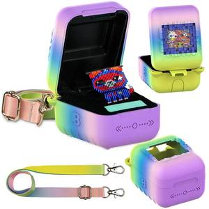 lot 8490 image: JCHPINE Silicone Cover Case for Bitzee Interactive Digital Pet and Case, Protective Skin Sleeve for Bitzee Virtual Electronic Pets Accessories (for Original 15 Animals) (Rainbow)