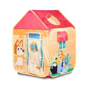 lot 13040 image: Pop N Fun Bluey Pop-Up Tent, Multicolor Easy Storage Pop Up Play Tent with Roll-Up Door & Peep Window, IndoorOutdoor Toddler Playhouse for Ages 2