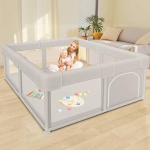 lot 13054 image: Besuhot Baby Playpen Baby Playard, Play Pen for Babies and Toddlers with Gate, 50x50 Fence, Sturdy Safety Playpen, Indoor & Outdoor Kids Activity Center