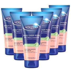 lot 13979 image: Noxzema Deep Cleansing Cream For healthy-looking and soft skin Original Face Cleanser Face Wash Removes Dirt, Makeup and Oil 8oz 6 Count