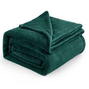 lot 13992 image: Bedsure GentleSoft Fleece Blankets Queen Size Emerald Green - Bed Blanket Soft Lightweight Plush Fuzzy Cozy Luxury Microfiber, 90x90 inches