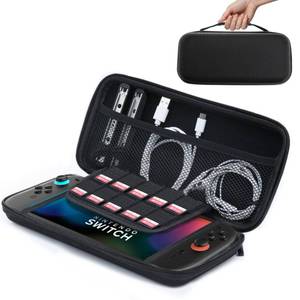 lot 14003 image: amCase Carrying Case for Nintendo Switch 2 7.9 2025 - Protective Hard Shell Portable Travel Carrying Case Pouch for Switch Console and Accessories (Black)