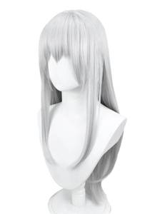 lot 14009 image: DAZCOS Anime Women Cosplay Wig 27.56 Inch Costume Accessories for Party Christmas Halloween (Silver White)