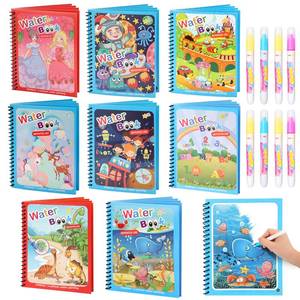 lot 14018 image: CMTOOP 8 Pack Reusable Water Coloring Books for Toddlers, Paint with Water Books,Mess-Free Coloring Book, Portable Educational Doodle Drawing Toy, Improving Childrens Imagination, Color Perception