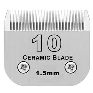 lot 14024 image: Detachable Pet Dog Grooming Clipper Ceramic Blade,Compatible with Andis Size 10 Cut Length 116(1.5mm),Compatible with Oster A5,Wahl KM10 Series Clippers