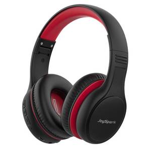 lot 14078 image: JoySpark Kids Bluetooth Headphones, 60 Hours Playtime, Bluetooth 5.4 Kids Headphones Wireless, Type-C Fast Charging, 8594dB Volume Limited, Foldable Toddler Wireless Headsets with Mic-Black Red