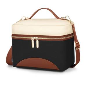lot 14091 image: WOOMADA Insulated Lunch Bag For Women - Leakproof Adult Lunch Box With Adjustable Strap, Ideal For Office, Picnic, Hiking, Beach - Stylish Cooler Tote Bag
