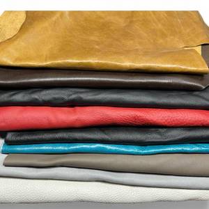 lot 14092 image: 3 lbs Genuine Leather Scraps �� Large Pieces (Avg 8x10 to 12x18) �� Full & Top Grain Upholstery Remnants �� Assorted Earth Tones for Crafts, Repairs, Wallets, & DIY �� Soft & Flexible Cowhide