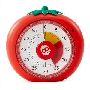 lot 14100 image: Visual Timer for Kids, 60-Minute Countdown Timers for Classroom Office Kitchen with Silent Operation, Kids Timer for Teaching with Cute Design, 4-Color Zone Pattern Pomodoro Timers