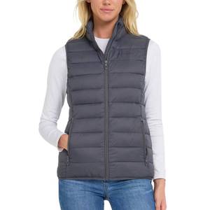 lot 14482 image: Spyder Womens Puffer Vest - Lightweight Sleeveless Puffer Vest Women - Cozy Fall Fashion Warm Quilted Jackets for Women, Size Medium, Charcoal