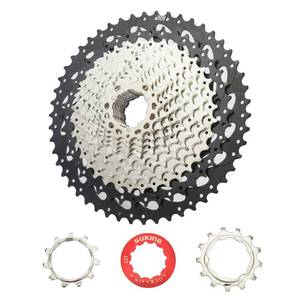 lot 19241 image: CYSKY 12 Speed Cassette 11-50T, 11-52T Bike Cassette Sprocket Compatible with ShimanoSunraceSram System, Fit for Mountain Bike, Road Bike, MTB (12spd 11-50t)