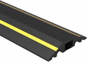 lot 19244 image: 6FT Floor Cord Cover-Cord Cover Floor,Power Cable Protector Soft Extension Floor Cable Cover to Organize and Protect Wire on Floor, Electrical Cord Covers for Floor (6ft)