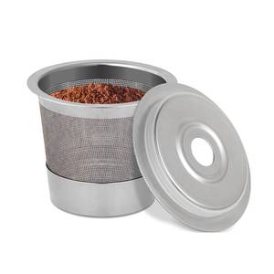 lot 20239 image: AODPWEN 2 Pack Reusable Pods for Ninja Dual Brew Coffee Maker, Stainless Steel Reusable K Pod Permanent K Cups Filters Coffee Accessories Compatible with Ninja CFP101 & Ninja PB051 Coffee Maker