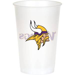 lot 20252 image: Trendware Minnesota Vikings Plastic Cups, 8ct