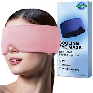 lot 20253 image: Cooling Eye Mask for Spa Care - Ultra-Flexible Ice Gel for Morning Depuffing & Dark Circles - 360° Eye Coverage - Luxury Self-Care Gifts - Cold Compress for migraines - Reusable Comfortable Pink