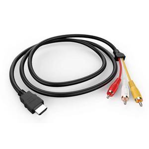 lot 20274 image: HDMI to RCA Cable, 1080P 5ft1.5m HDMI Male to 3-RCA Video Audio AV Cable Connector Adapter Transmitter for TV HDTV DVD(NO Signal Conversion Function)