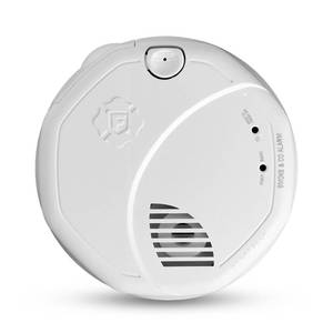 lot 2084 image: First Alert Combination Smoke & Carbon Monoxide Alarm, Battery Operated Detector with Test & Silence Button, SMCO100, 1-Pack,White